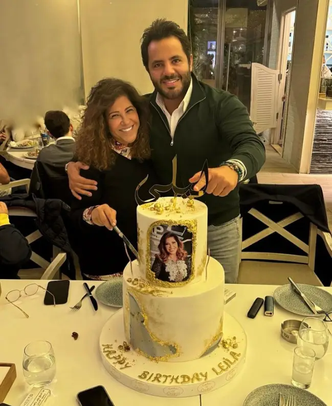 ليلى عبد اللطيف تحتفل بعيد ميلادها منذ يومان مع الاعلامي نيشان حيث نشرت صورتهما على انستقرام